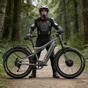 2000W Electric Mountain Bike 30MPH Full Suspension