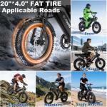 20” Full Suspension Electric Bike with Removable Battery