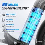 26" Fat Tire Electric Mountain Bike 1800W