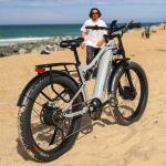 2000W Electric Mountain Bike 30MPH Full Suspension