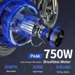 Tuziwuzs 500W Folding Electric Bike for Adults