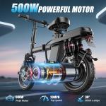 ASKGO 1000W Folding Electric Bike 25MPH 14