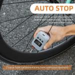 ROCKBROS Portable Electric Bike Pump with Gauge