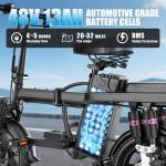 ASKGO 1000W Folding Electric Bike 25MPH 14