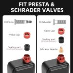 ROCKBROS Portable Electric Bike Pump with Gauge