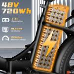 750W Folding Electric Bike with 30-Mile Range