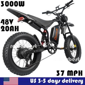 3000W Off-Road E-Mountain Bike 20" 37MPH