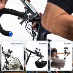 Motorcycle Phone Mount with Auto Lock and Anti-Shake