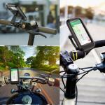 Waterproof Phone Mount for Motorcycle Handlebars