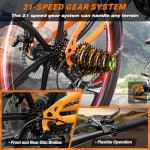 Betterland 26" Folding Mountain Bike with Suspension