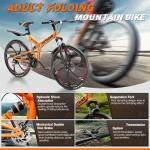 Betterland 26" Folding Mountain Bike with Suspension