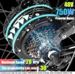 27.5" 1000W Electric Mountain Bike 35mph