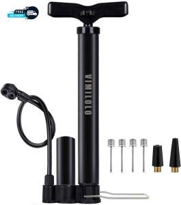 Bike Floor Pump with Gauge for Presta Valves