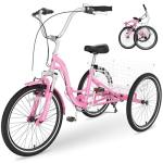 Slsy 7-Speed Folding Adult Tricycle - 20/24/26 Inch