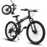 Ecarpat 26" Folding Mountain Bike, 21 Speed