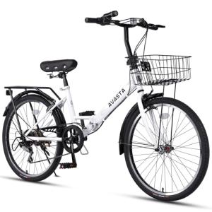 Avasta 24" Folding Bike with 7-Speed Gear
