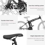 Ecarpat 26" Folding Mountain Bike, 21 Speed