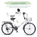 Avasta 24" Folding Bike with 7-Speed Gear