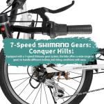 Avasta 24" Folding Bike with 7-Speed Gear