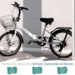 Avasta 24" Folding Bike with 7-Speed Gear