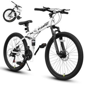 Ecarpat 26" Folding Mountain Bike with Suspension