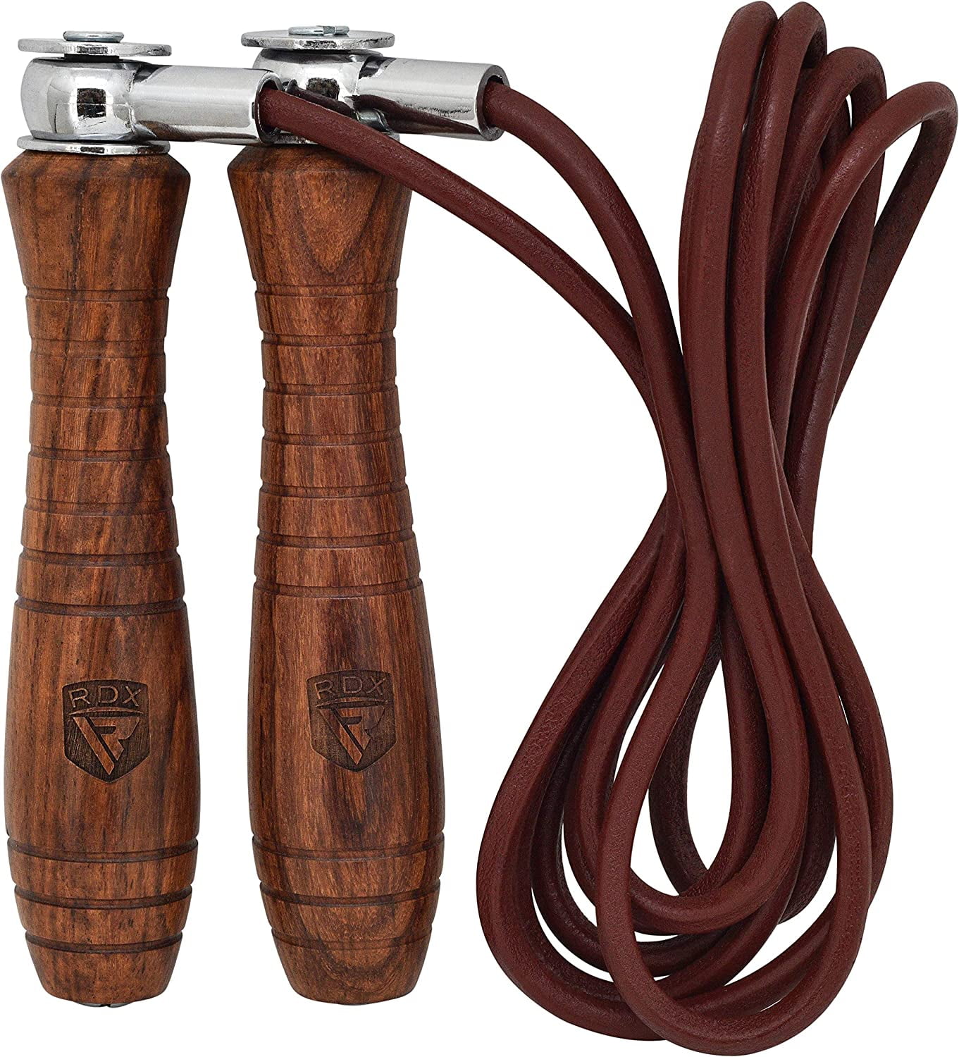 Adjustable Leather Gym Jump Rope for Boxing Fitness