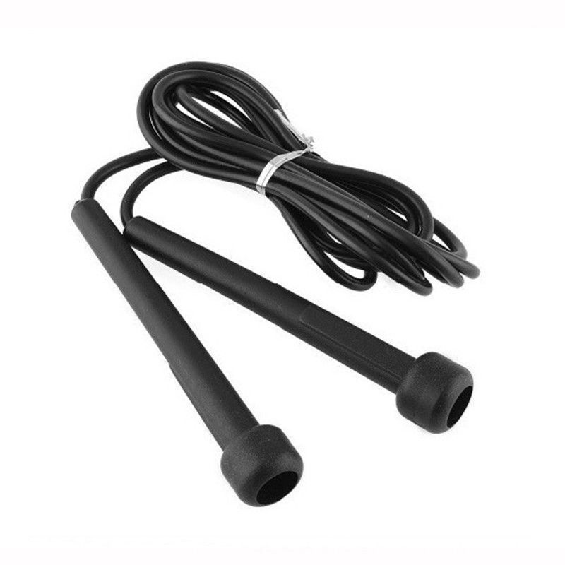 Black Speed Skipping Jump Rope for Boxing Exercise