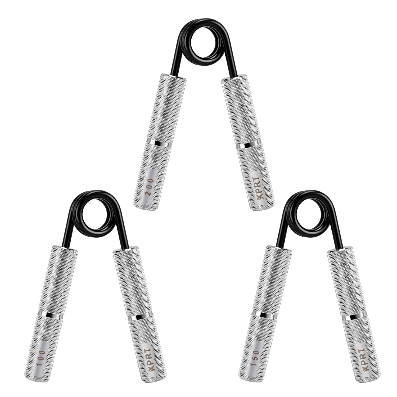 XPRT Fitness Power Gripper Set - Build Crushing Grip strength and Mobility 100/150/200 lbs
