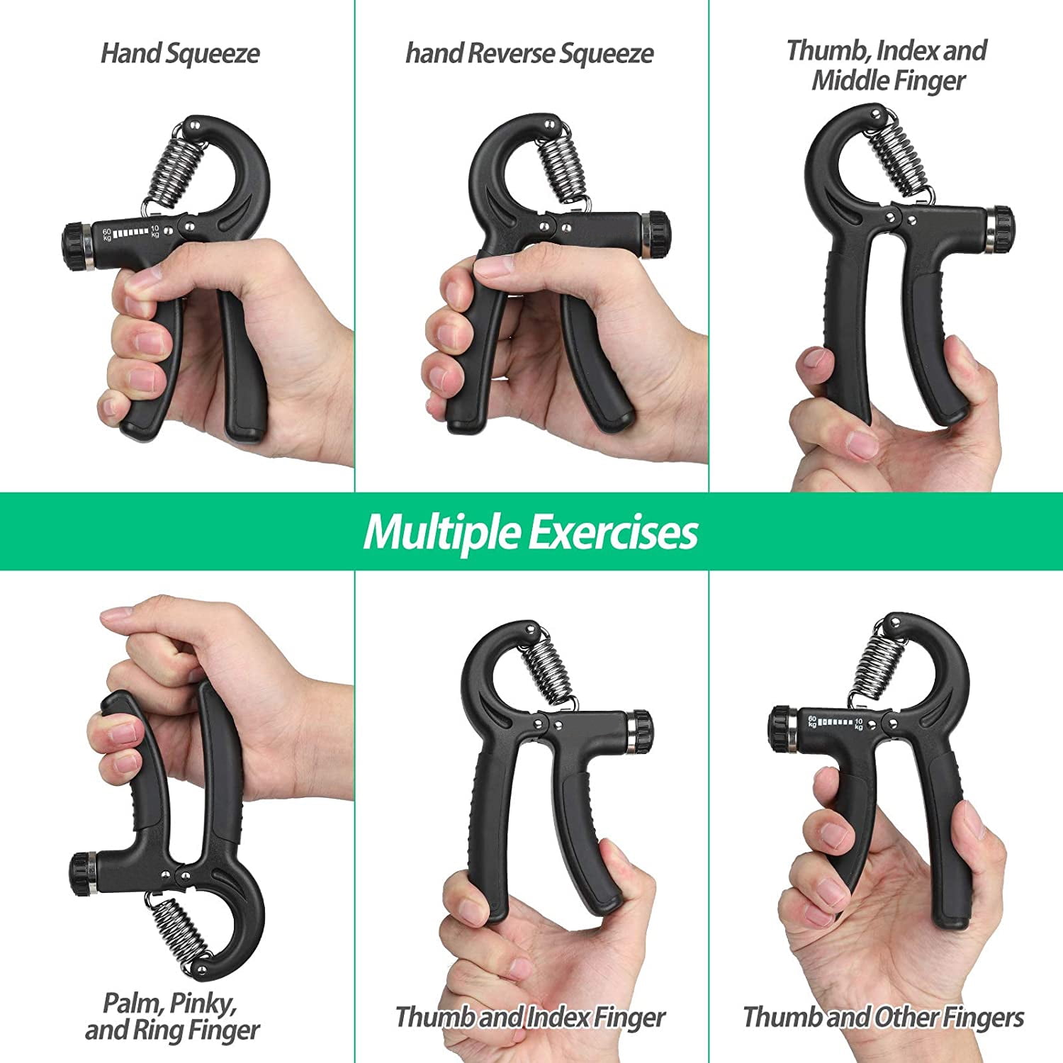 Adjustable Grip Strength Trainer for Athletes and Rehabilitation