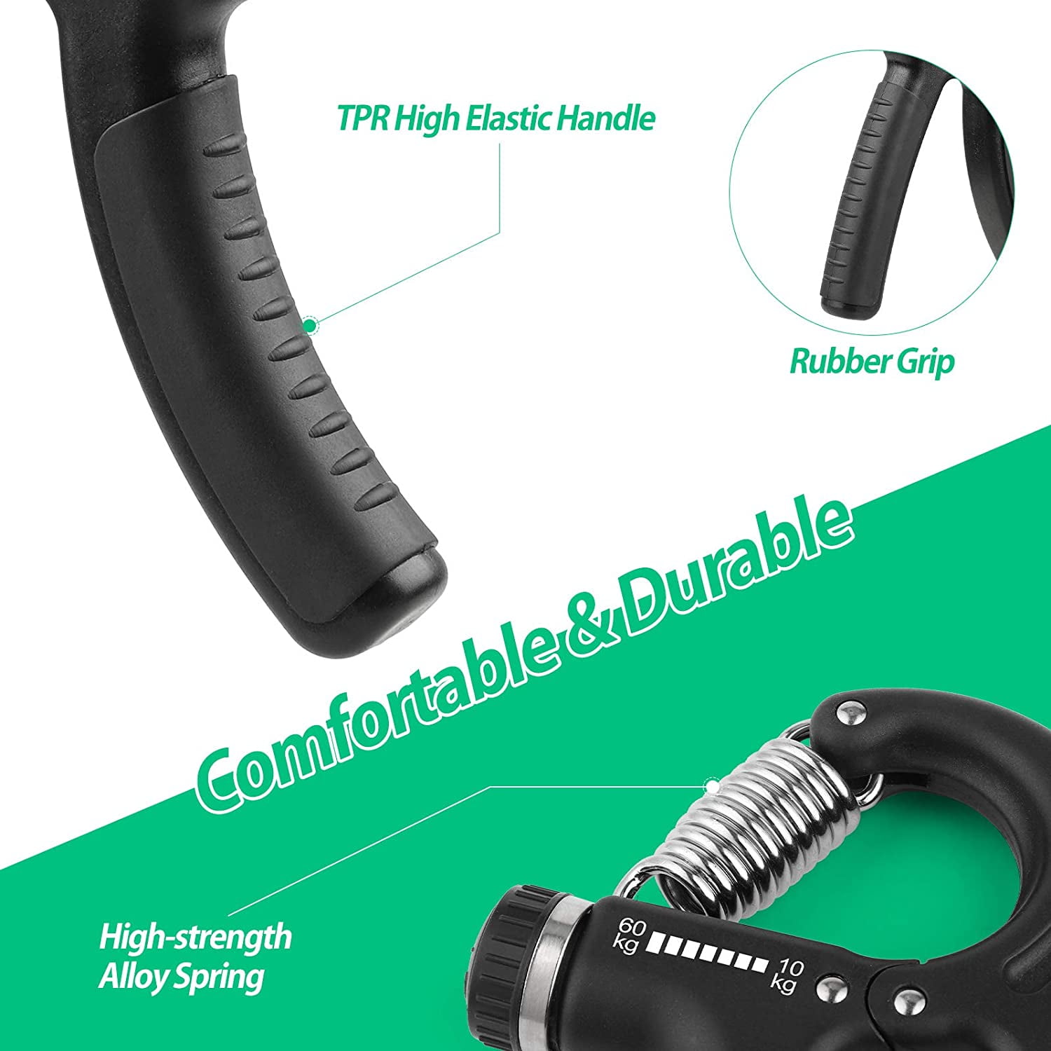 Adjustable Grip Strength Trainer for Athletes and Rehabilitation