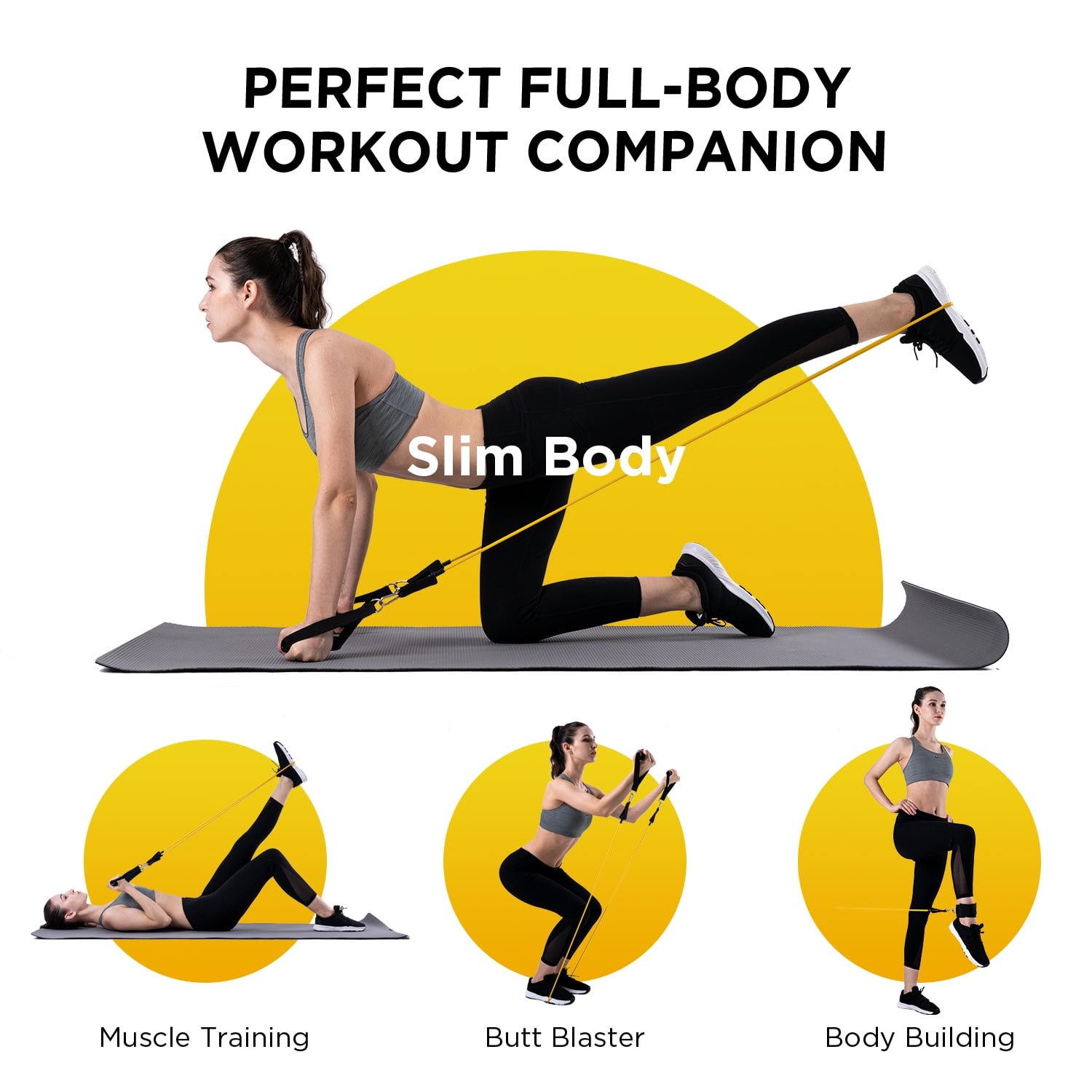 Boxing Resistance Bands - 150lb, Indoor/Outdoor, Door Anchor