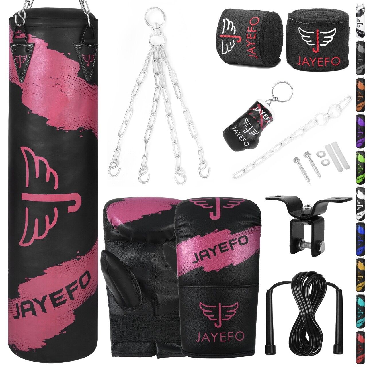 16-Piece Heavy Boxing Bag Set for MMA, Muay Thai & Kickboxing
