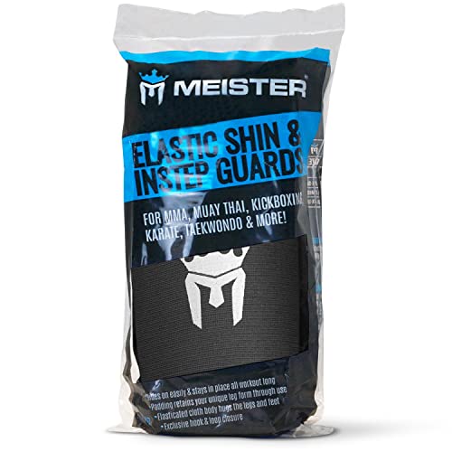 Meister MMA Shin Guards - Black (Large/X-Large)