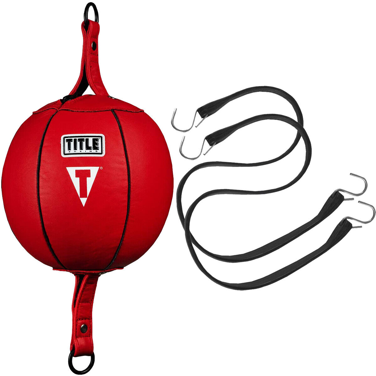 7" Red Double End Bag for Title Boxing