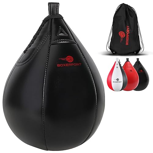 PU Leather Boxing Speed Bag Set - Reflex Training