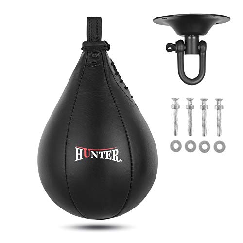 Leather Speed Bag with Hanging Swivel for Boxing