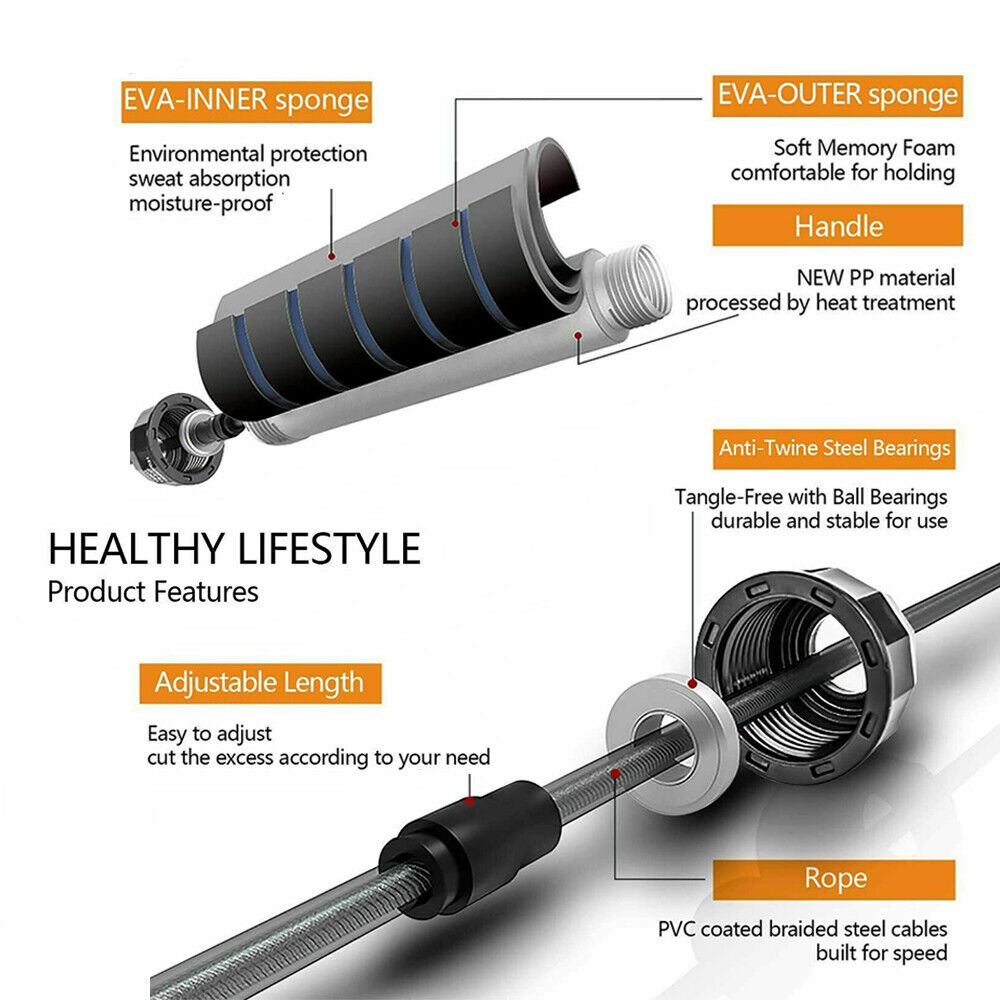 Adjustable Bearing Speed Boxing Jump Rope