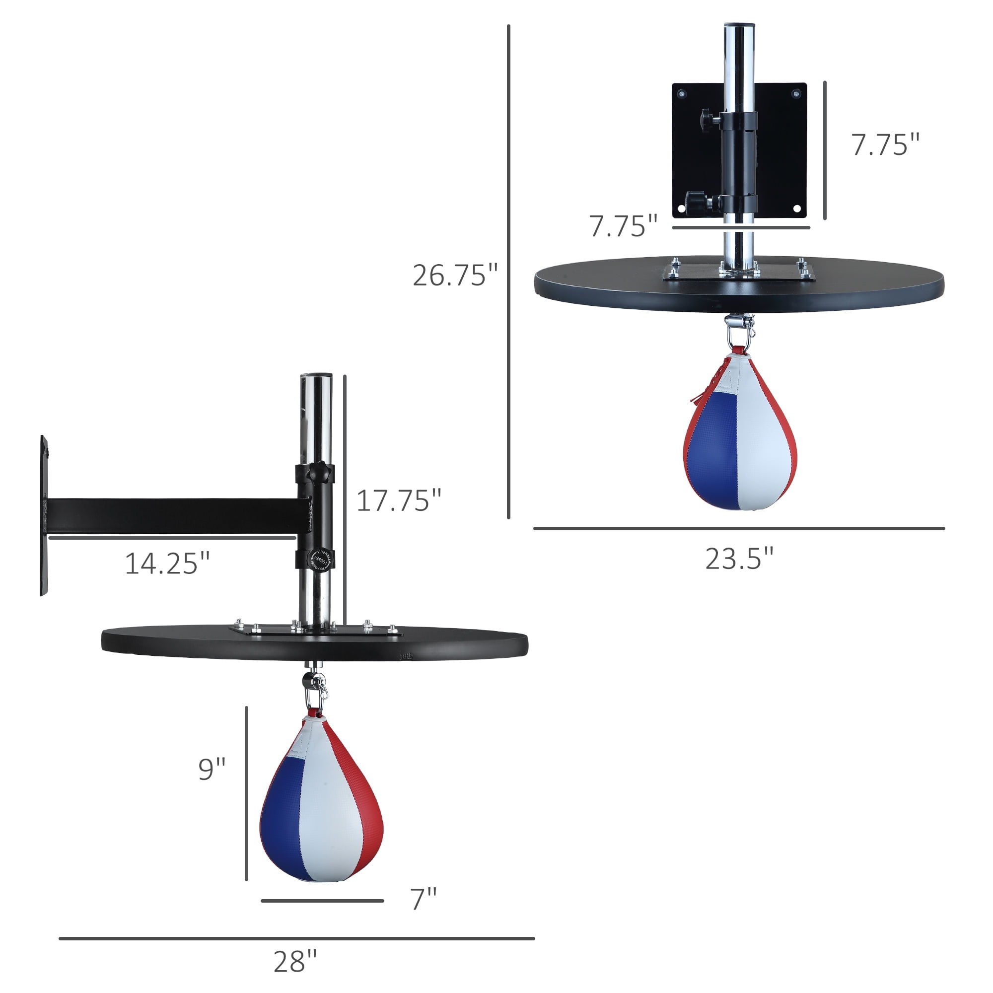 Adjustable Wall Mount Speed Bag for Boxing Training
