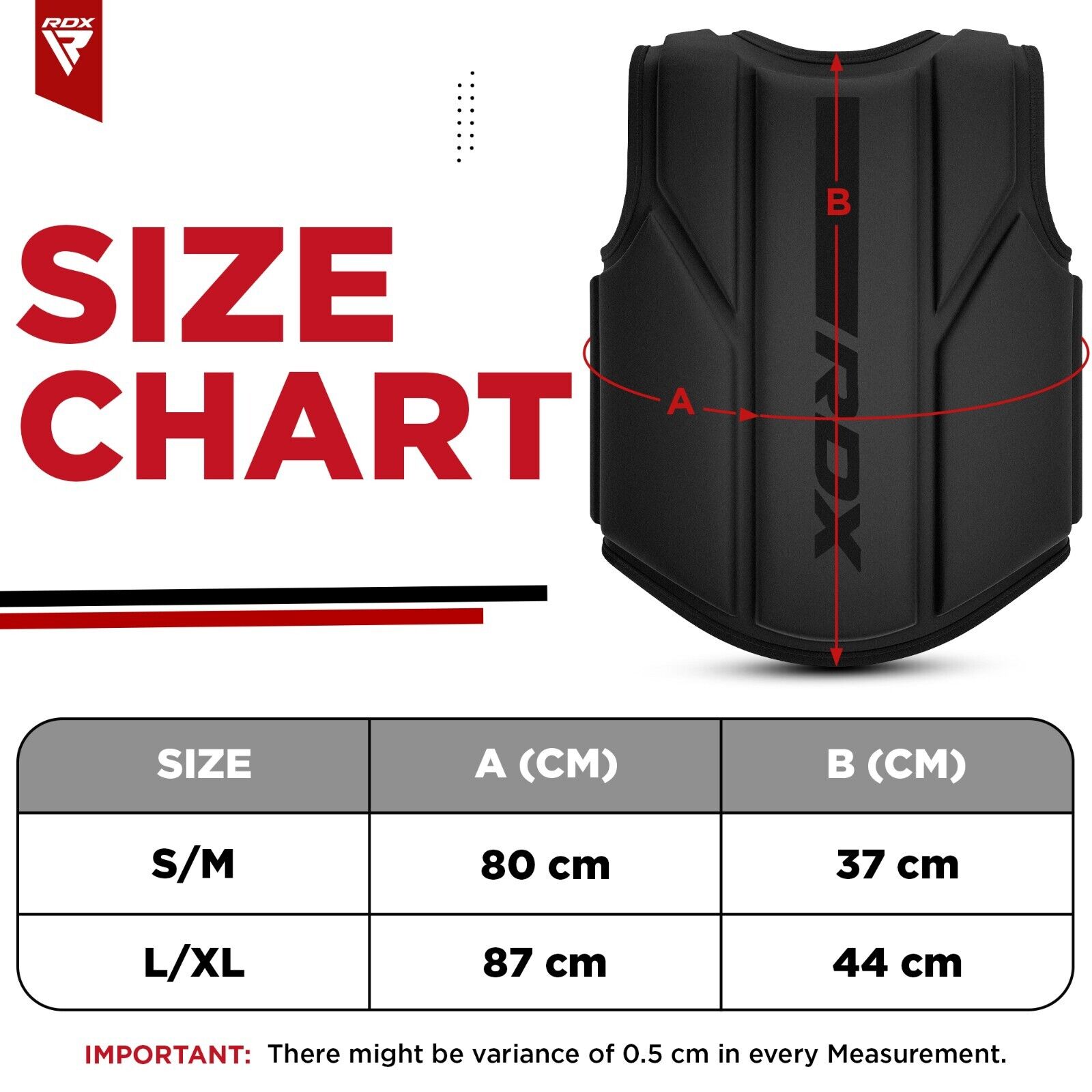 RDX Boxing Body Protector, Taekwondo Chest Guard