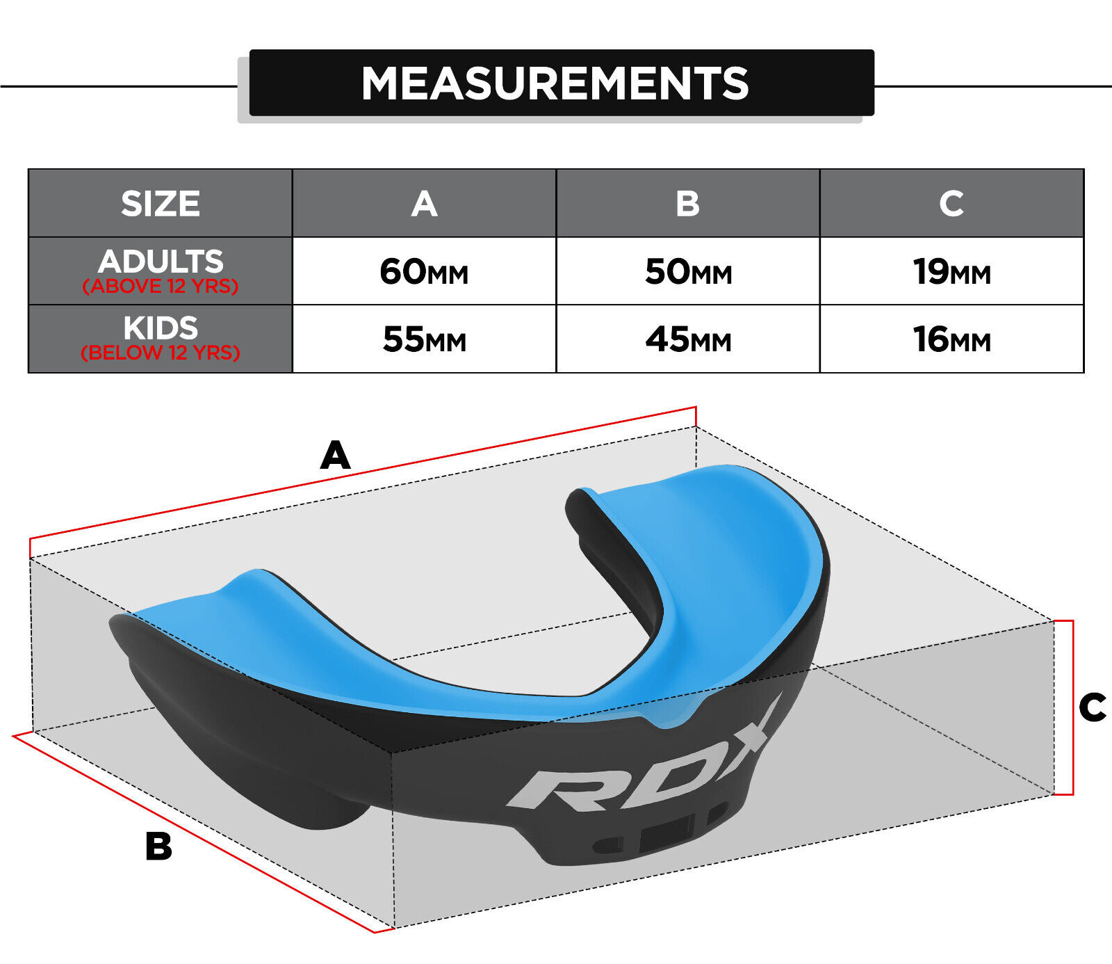 RDX Boxing Mouth Guard - Kickboxing Training Protection