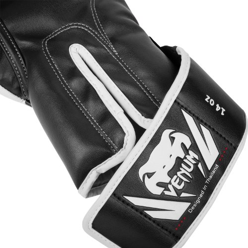 Venum Challenger 2.0 Pro Boxing Gloves, Black/White (10 oz)