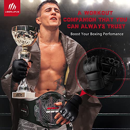 Unisex Open Palm Boxing Gloves for MMA, Muay Thai