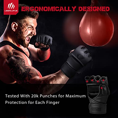 Unisex Open Palm Boxing Gloves for MMA, Muay Thai