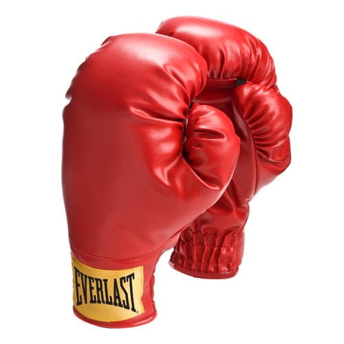 Laceless Boxing Training Gloves, Kids, Red, 9 oz