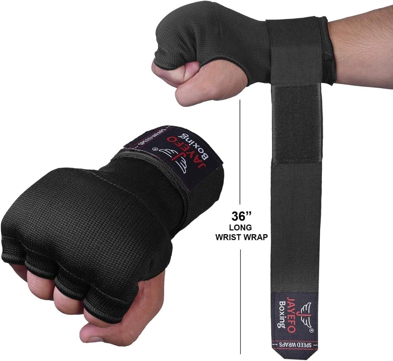 Boxing Inner Gloves - Elastic Hand Wraps with Gel