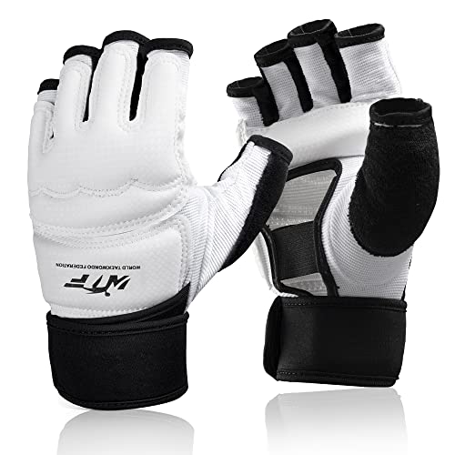 LangRay Boxing Gloves for Sparring Training, White M
