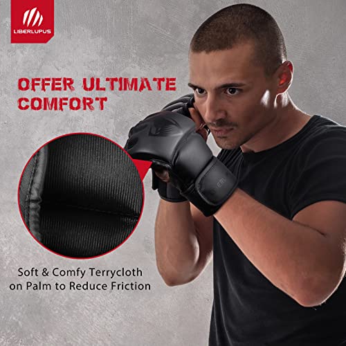 Unisex Open Palm Boxing Gloves for MMA, Muay Thai