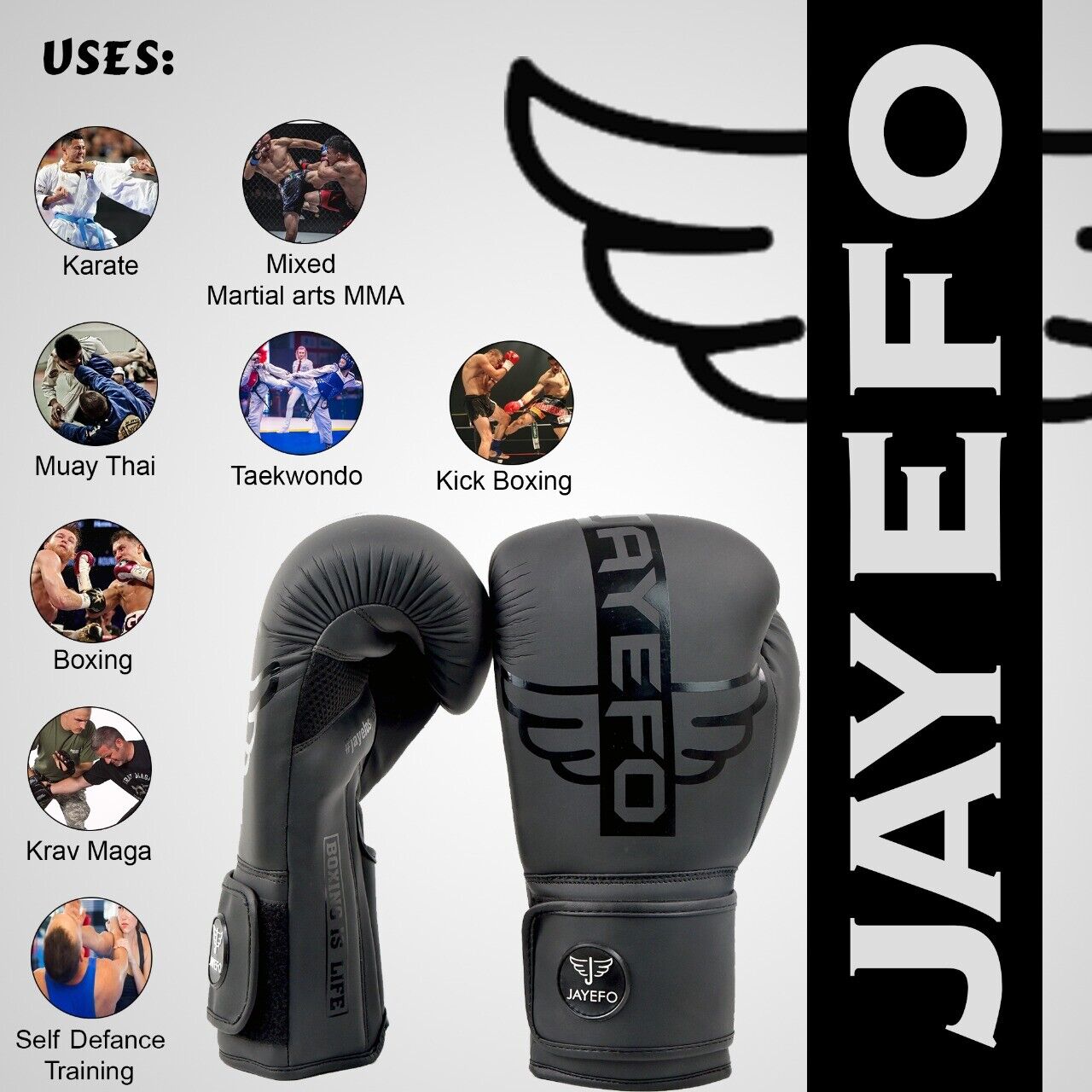 Muay Thai Training Boxing Gloves - Premium Leather