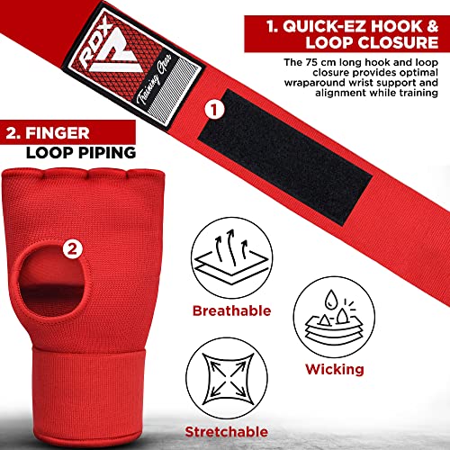 RDX Gel Boxing Hand Wraps Inner Gloves, 75cm Long