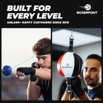 PU Leather Boxing Speed Bag Set - Reflex Training